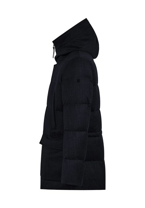 DUNO Parka Piumino Donbart Uomo Navy Scuro in Pura Lana DUNO | Parka | DONBART BOLZANO845